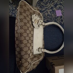 Gucci GG Canvas Trophy Boston Bag